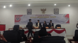 Rapat Paripurna Pandangan Umum Fraksi Gabungan terhadap Nota Pengantar Rancangan Peraturan Daerah (Ranperda) tentang Anggaran Pendapatan dan Belanja Daerah (APBD) Tahun Anggaran 2026, bertempat di runagn rapar DPRD, Rabu (05/11/2025)